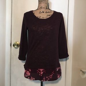 Stylish Burgundy Top